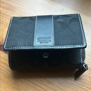 Coach Black Signature Wallet